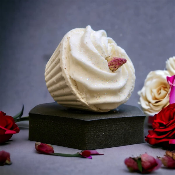 Fondant Cup cake - Rose de Damas