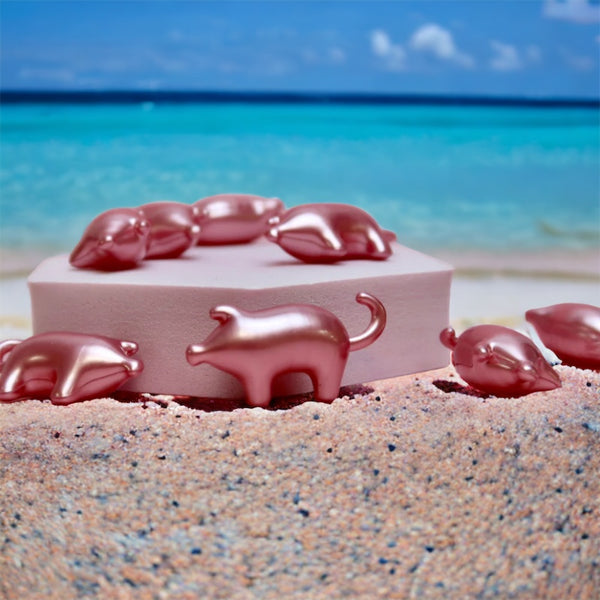 Perle de bain Cochon - Rose