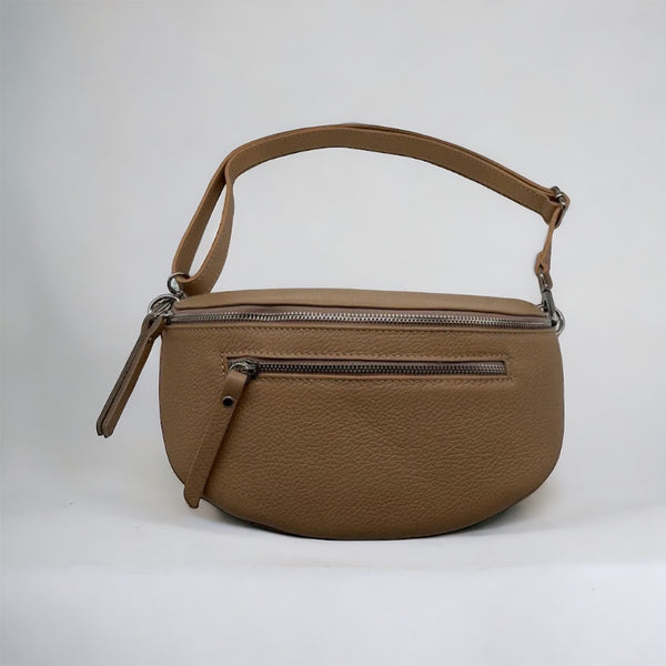 Sac banane Cuir grainé Camel