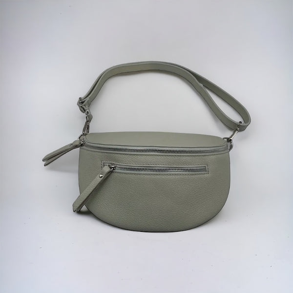 Sac banane Cuir grainé Vert d’eau